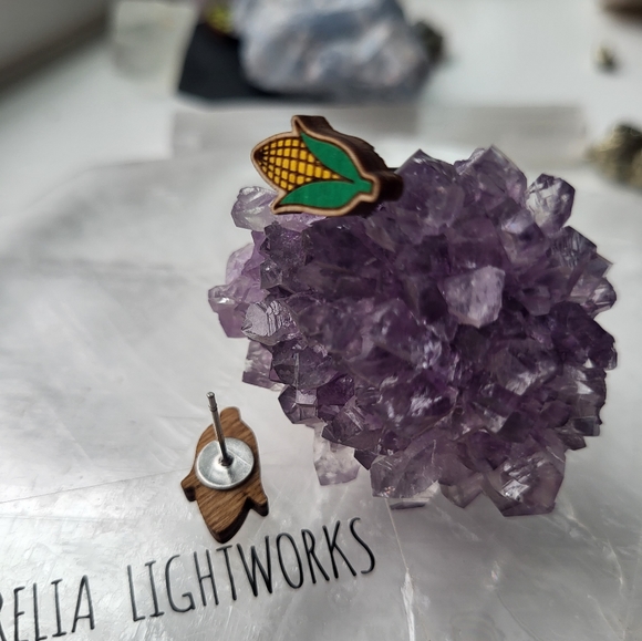 🌽 IT'S CORN! stud earrings - Picture 6 of 8